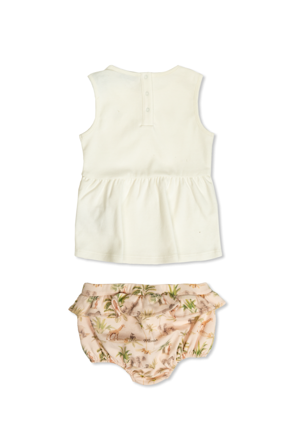 Moncler Enfant Set: dress and romper