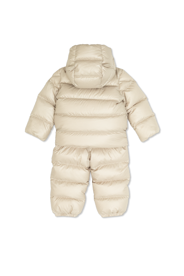Moncler Enfant Down set: jacket and suspenders pants