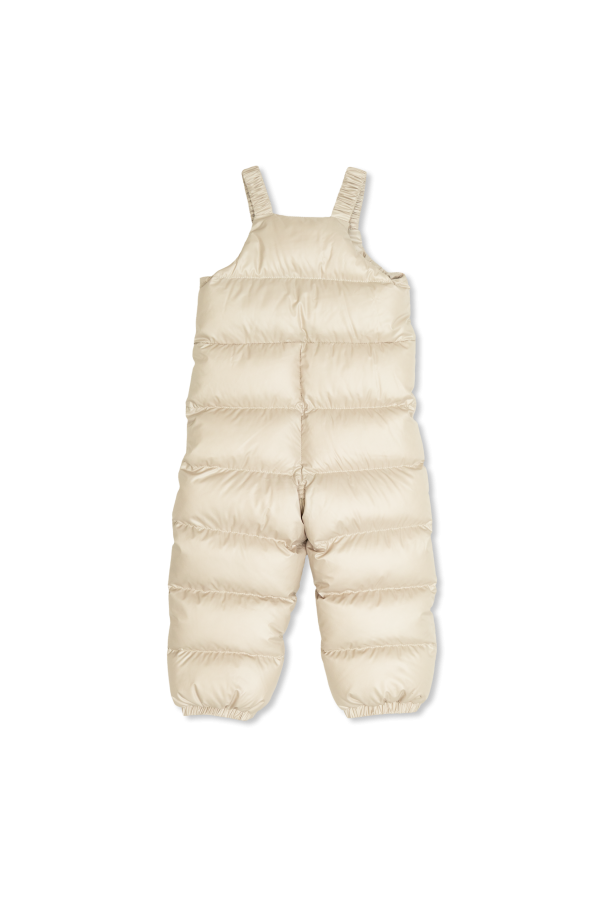 Moncler Enfant Down set: jacket and suspenders pants