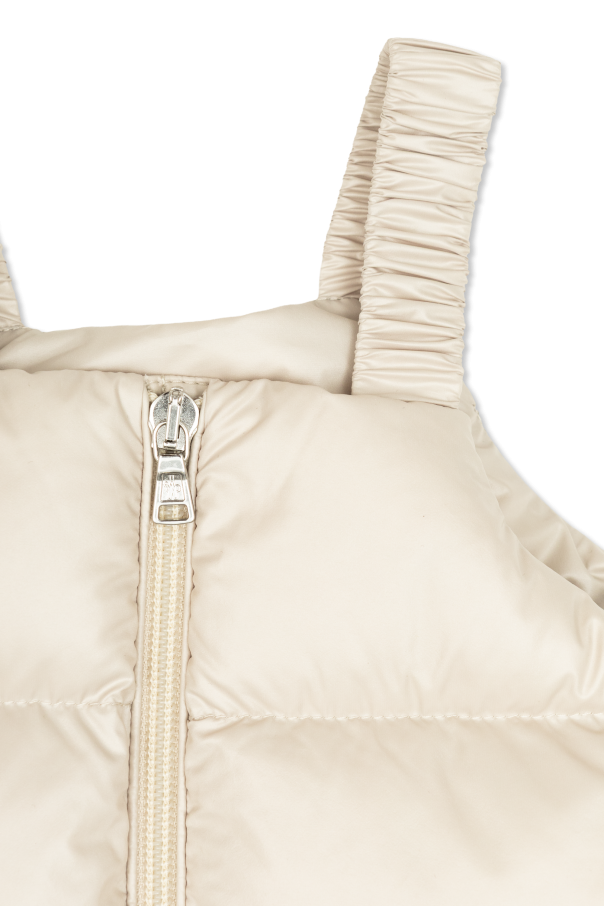 Moncler Enfant Down set: jacket and suspenders pants