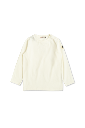 Moncler Enfant Komplett: Top und Fellhose mit Hosenträgern