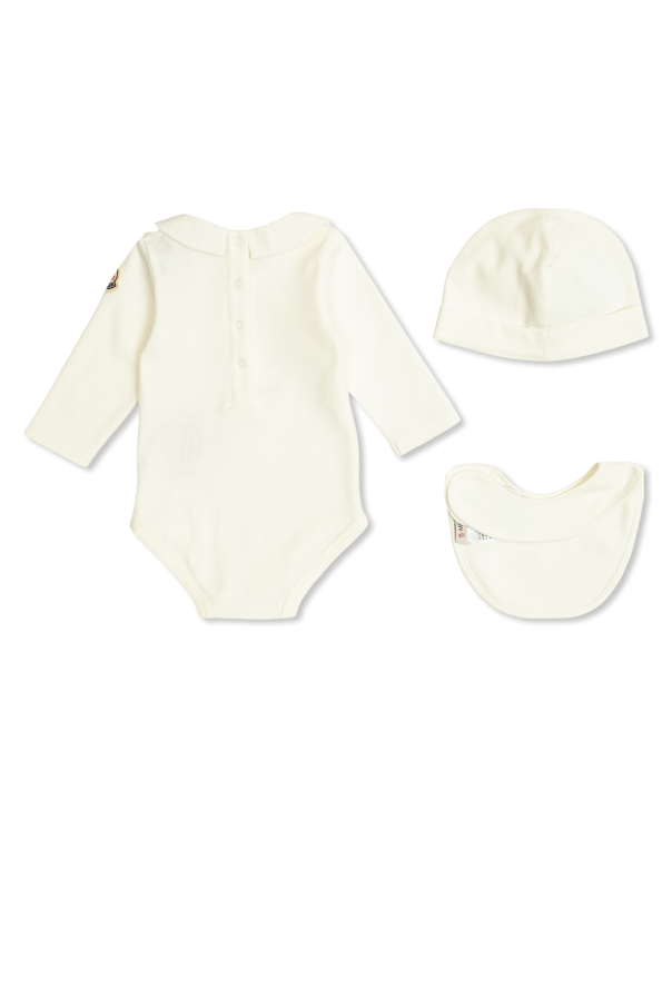 Moncler Enfant Conjunto para bebé: body, gorro y babero