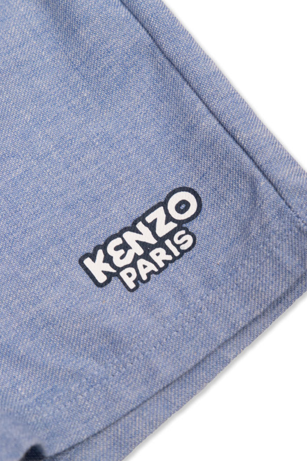 Kenzo Kids Blue polo shirt & shorts set