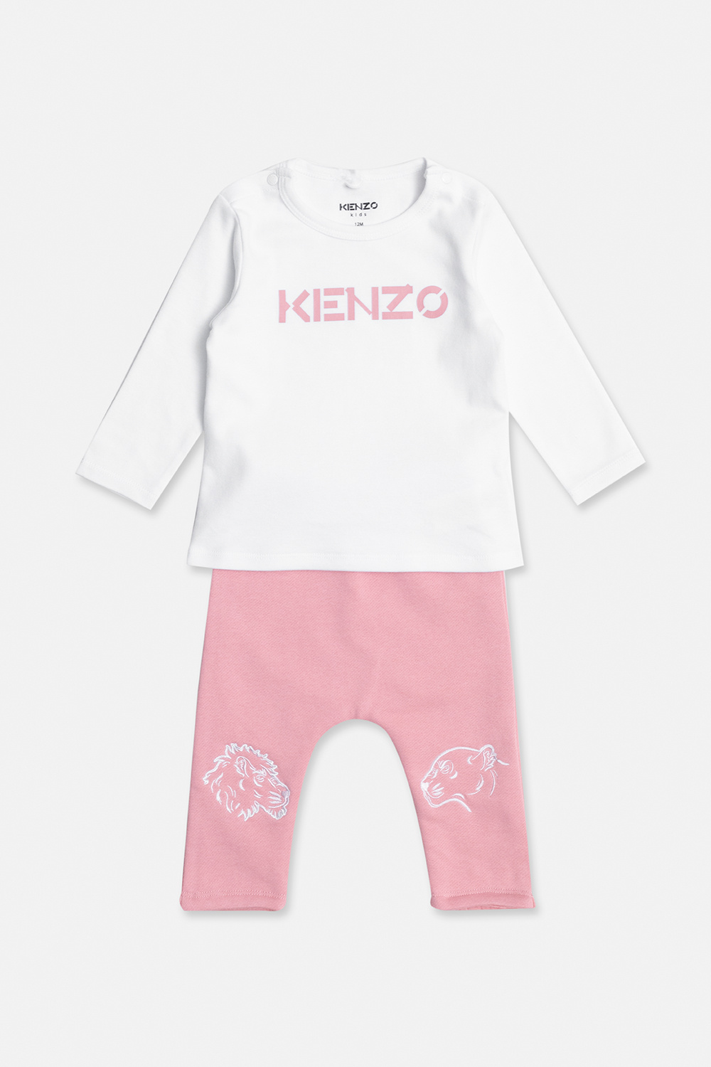 Kenzo Kids Long-sleeved T-shirt & Terry trousers set