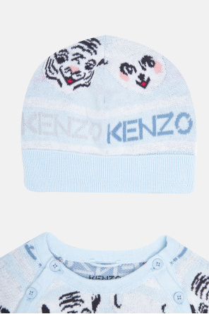 Kenzo Kids Zestaw: pajacyk i czapka