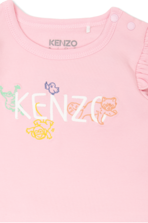 Kenzo Kids Lace Embroidered Bodycon Dress