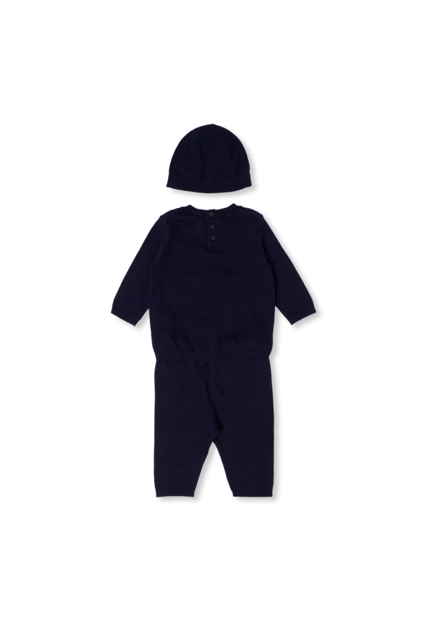 Kenzo Kids Zestaw: sweter, spodnie i czapka