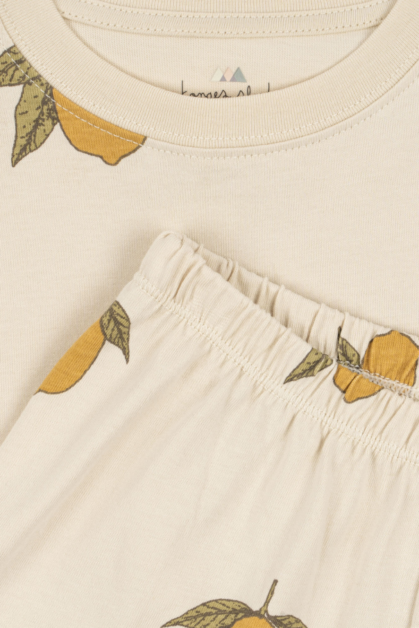 Konges Sløjd Lorena Antoniazzi leaf-detail cotton shirt;