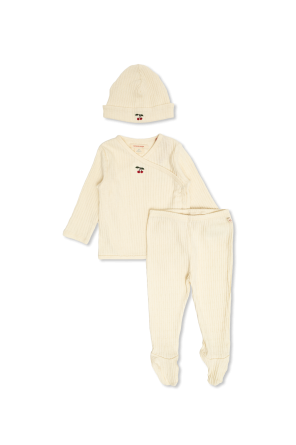 Baby set: jacket, pants, and hat