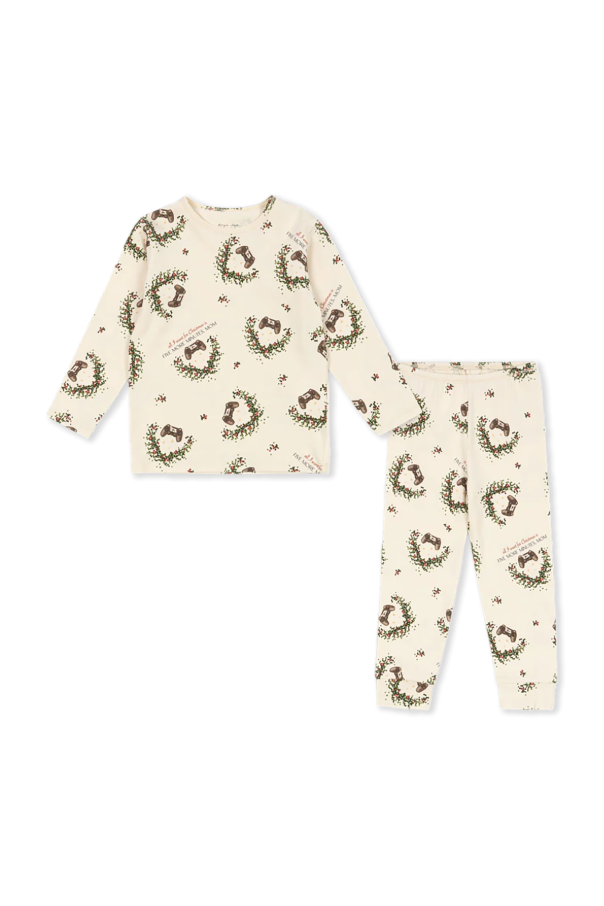 Two-piece pajama set with print od Konges Sløjd
