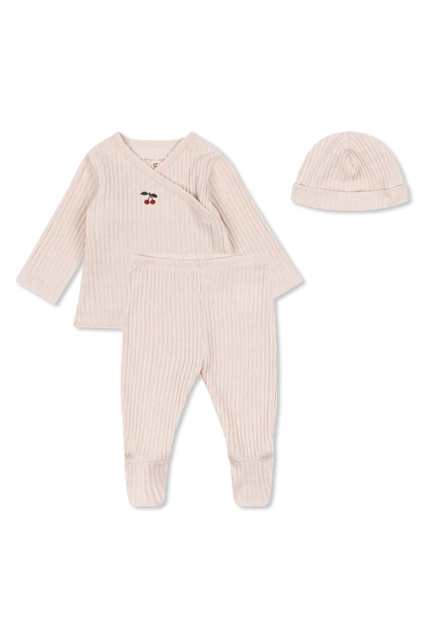 ‘Take Me Home’ baby set: t-shirt, hat, trousers od Konges Sløjd
