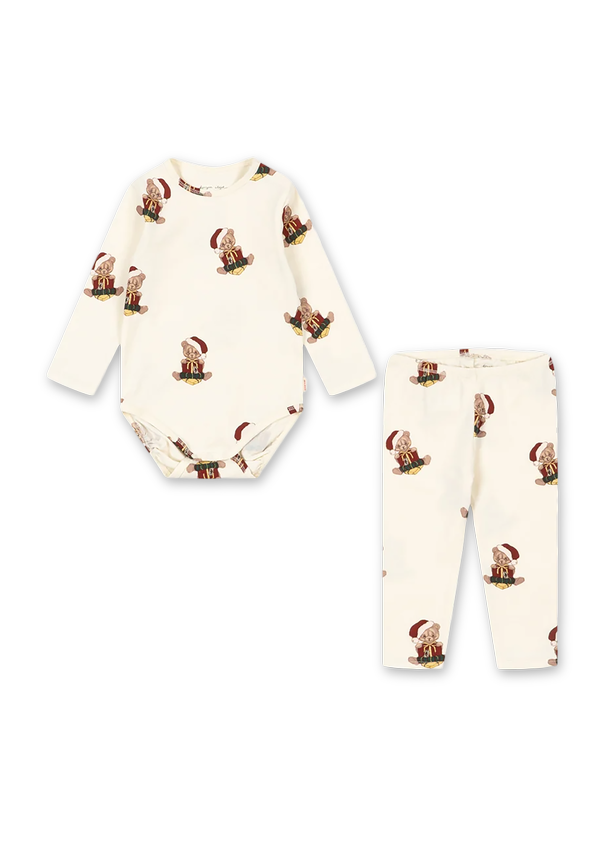 Festive set with bodysuit and pants od Konges Sløjd