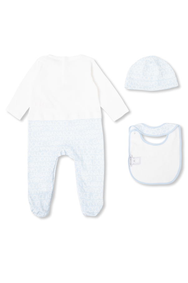 Dolce & Gabbana Kids Gift set: babygrow, hat & bib