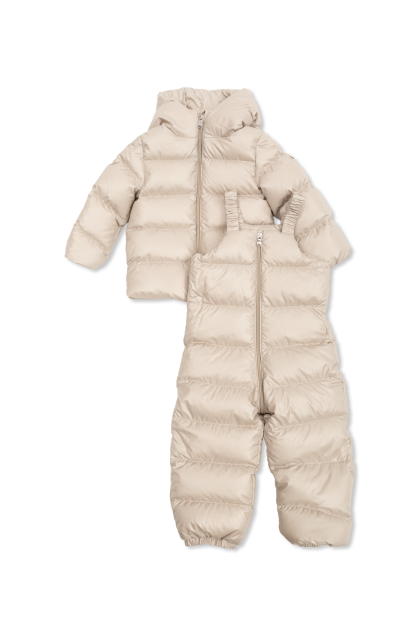 Set: down bib pants, down jacket od Moncler Enfant