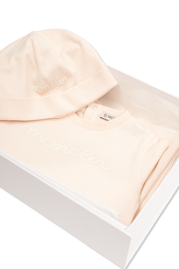 Set: baby sleepsuit, hat od Moncler Enfant