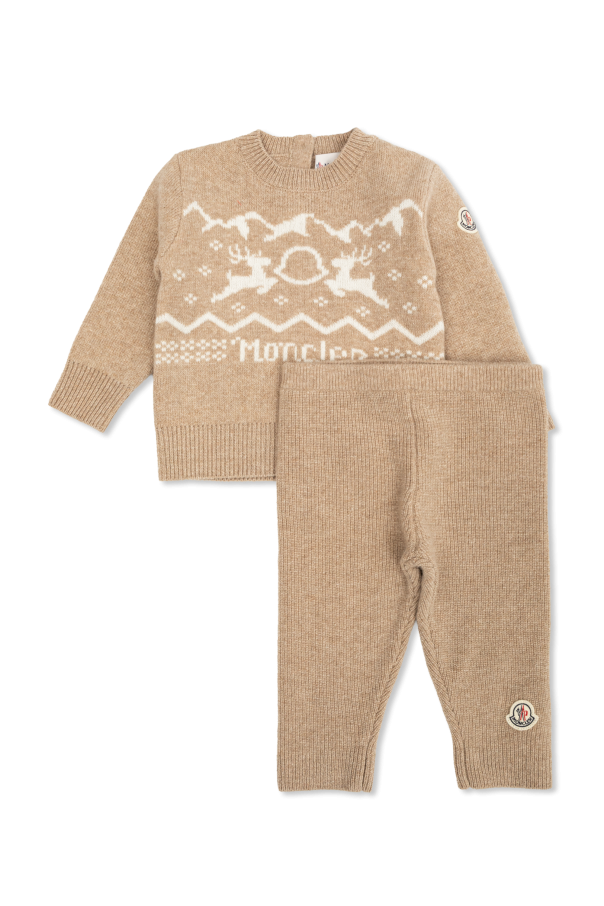 Wool set: sweater, pants od Moncler Enfant