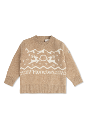 Moncler Enfant Wełniany komplet: sweter, spodnie