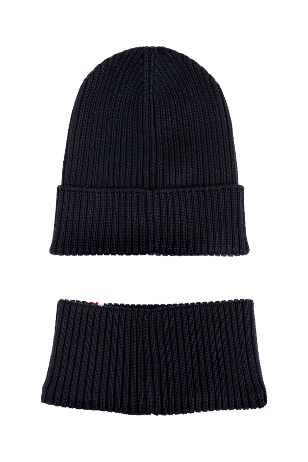 Moncler Enfant Wollset: Mütze, Schlauchschal