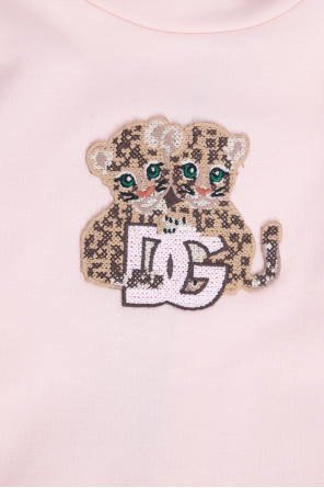 Dolce & Gabbana Kids Logo-patched dress