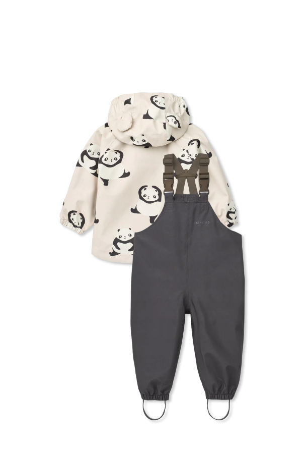 Liewood Rain Set "Manu": jacket and bib pants