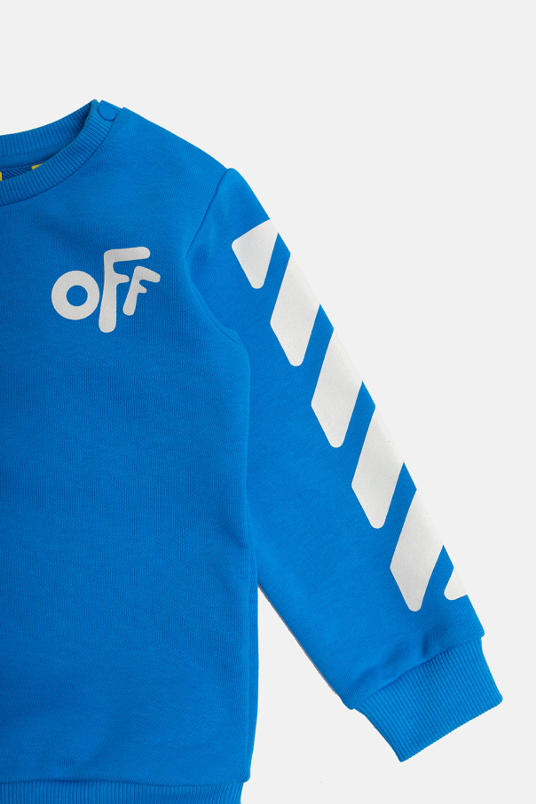 Off-White Kids face and pattern print cotton T-shirt