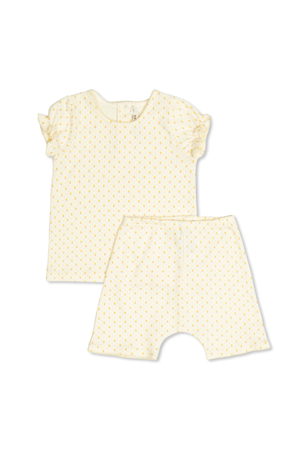 Bonpoint  Conjunto Emani: camiseta y pantalones cortos