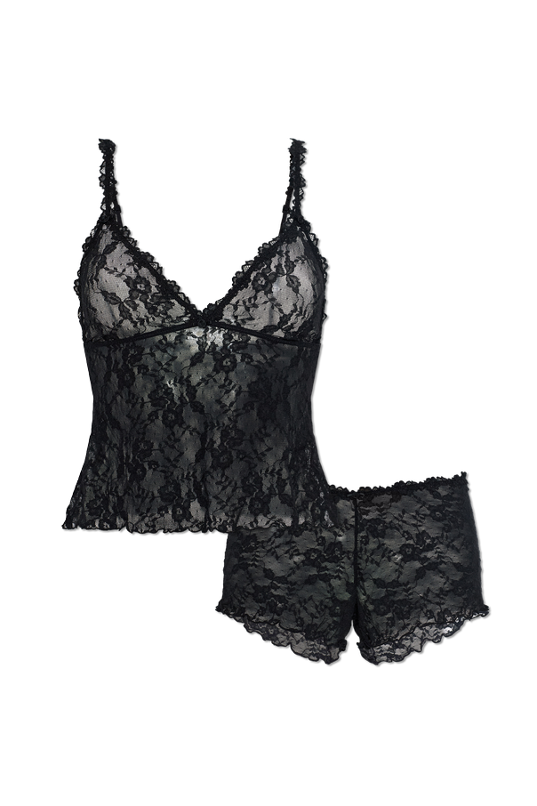Lace lingerie set: camisole and boxer shorts od SKIMS
