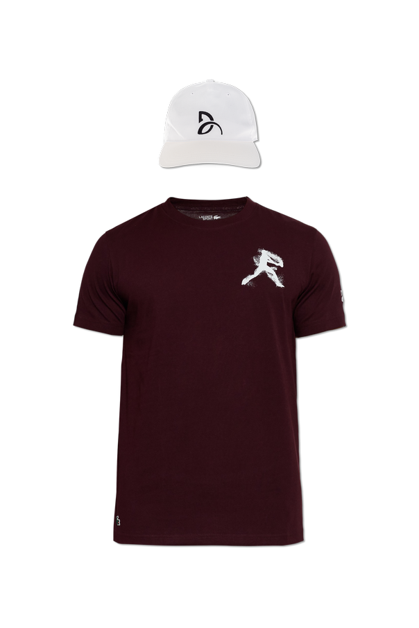 Set: T-shirt and Baseball Cap od Lacoste