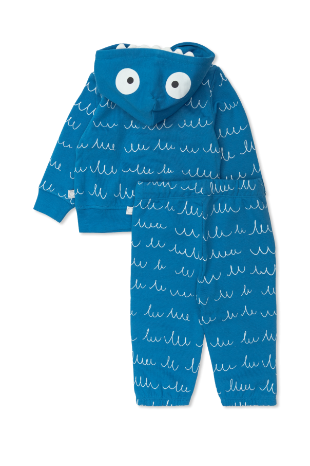 Stella McCartney Kids Komplet: bluza z kapturem i spodnie