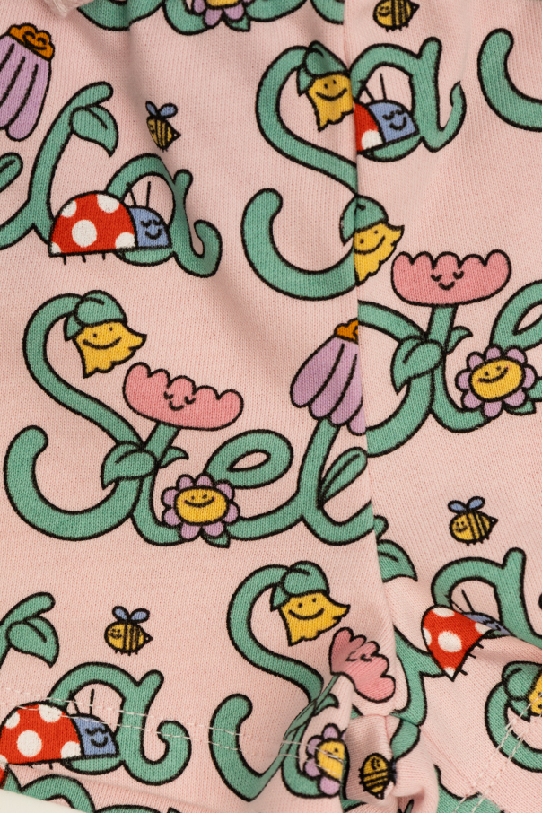 Stella McCartney Kids Patterned set: sweatshirt and shorts
