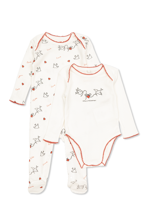 Stella McCartney Kids 2-pack of baby sleepsuits