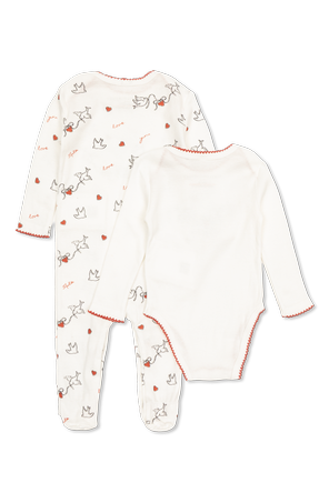 Stella McCartney Kids 2-pack of baby sleepsuits