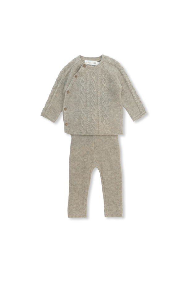 Bonpoint  ‘Bergamote’ apparel set: sweater & Champion trousers