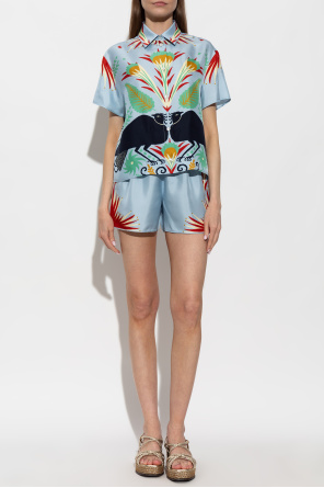 Etro Conjunto de seda: shorts, camisa