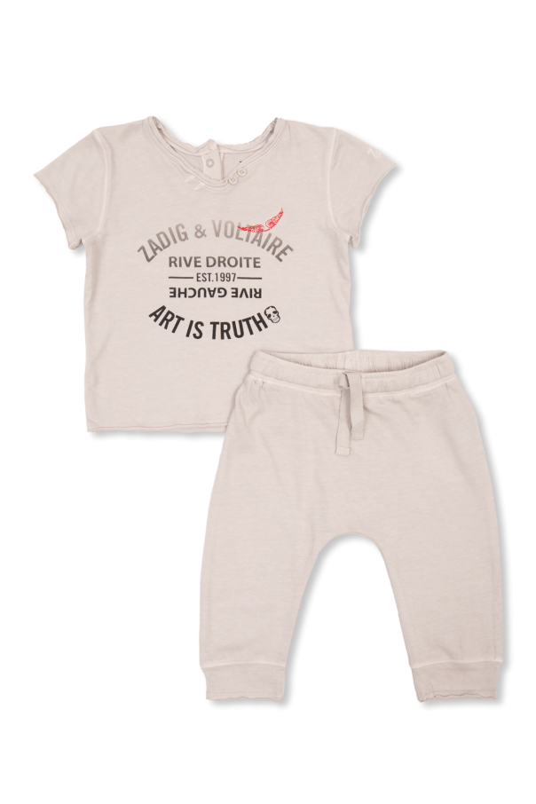 Zadig & Voltaire Kids Komplet: t-shirt i spodnie