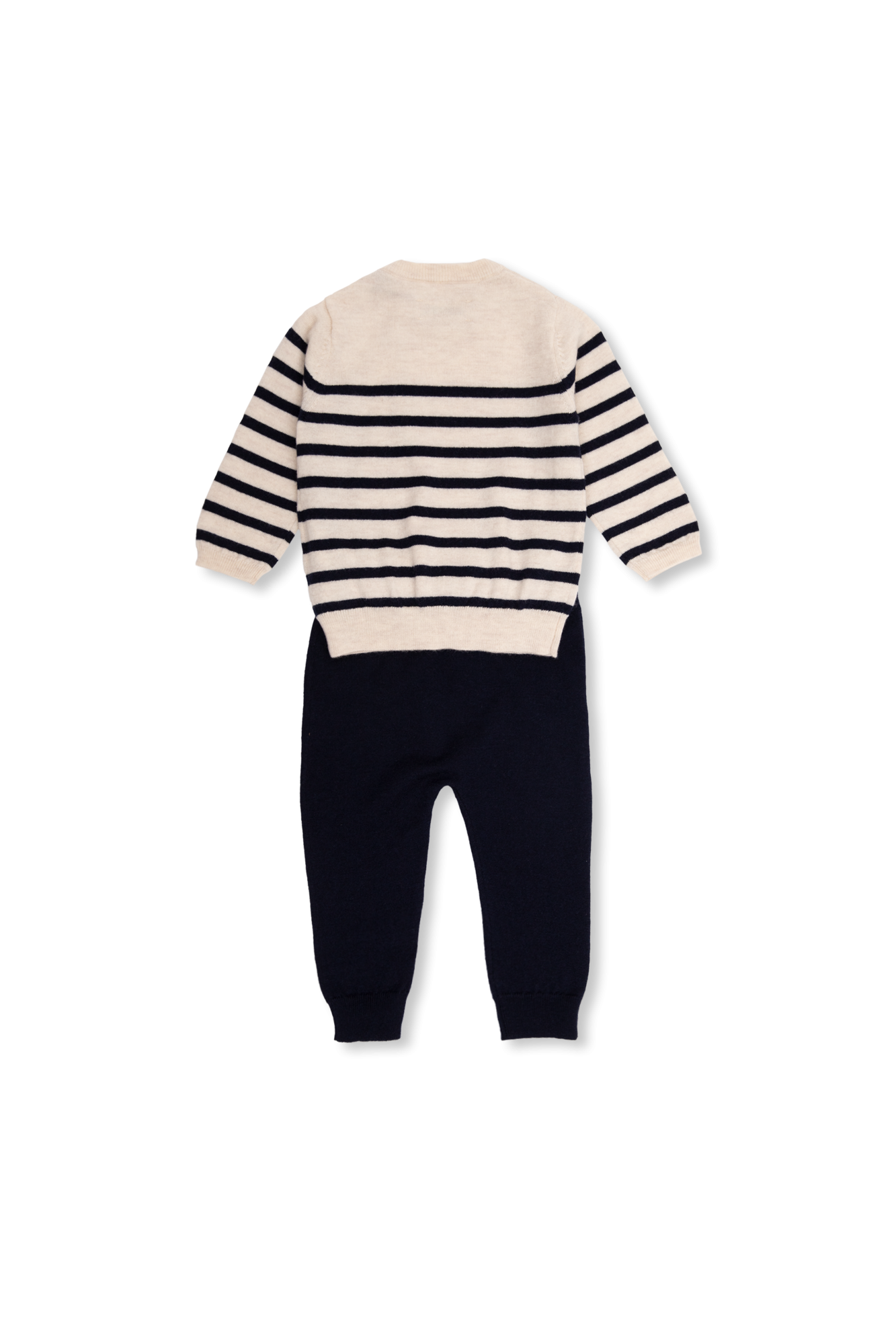 Calvin Klein Kids low-rise straight-leg jeans Sweater & faded trousers set