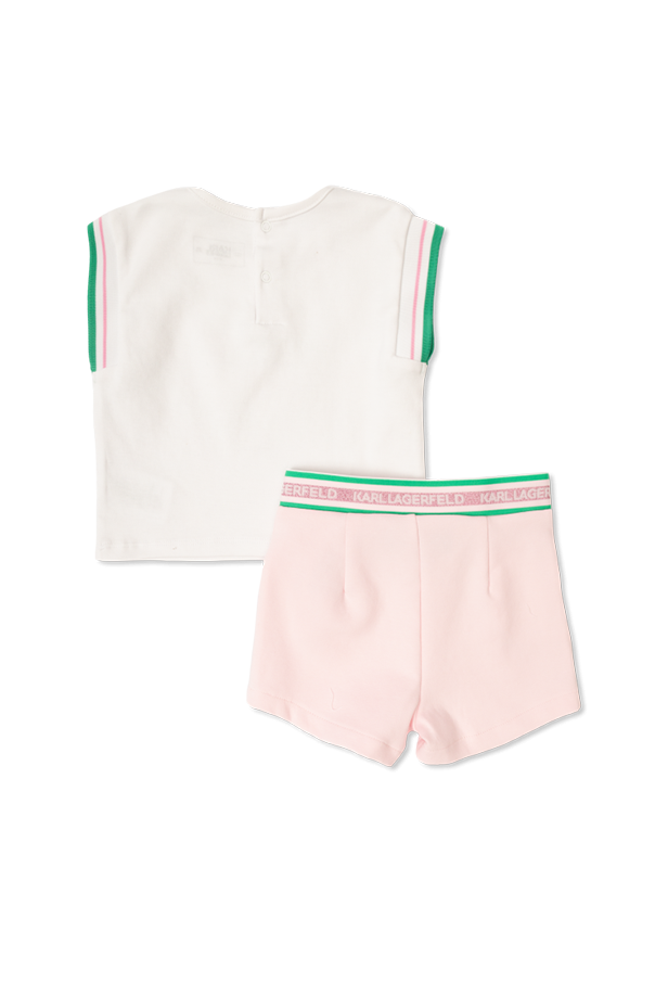Karl Lagerfeld Kids Set: sleeveless t-shirt and shorts
