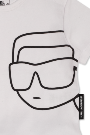 Karl Lagerfeld Kids Abercrombie & Fitch Heritage Hoodie met logo in grijs