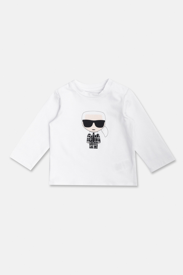 Karl Lagerfeld Kids logo-lettering ruched T-shirt