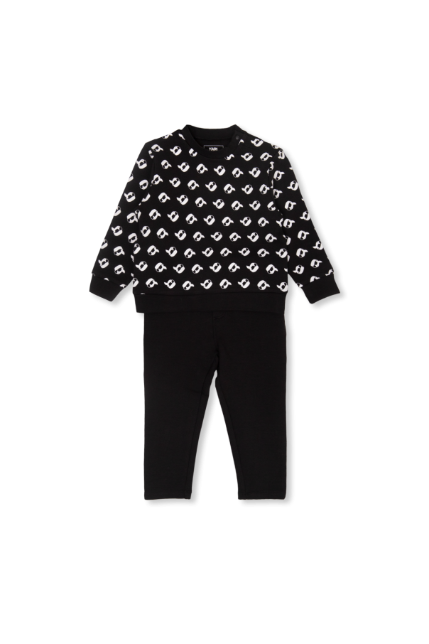 Karl Lagerfeld Kids rose print fitted shirt