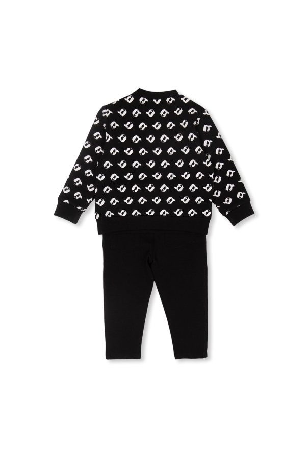 Karl Lagerfeld Kids rose print fitted shirt