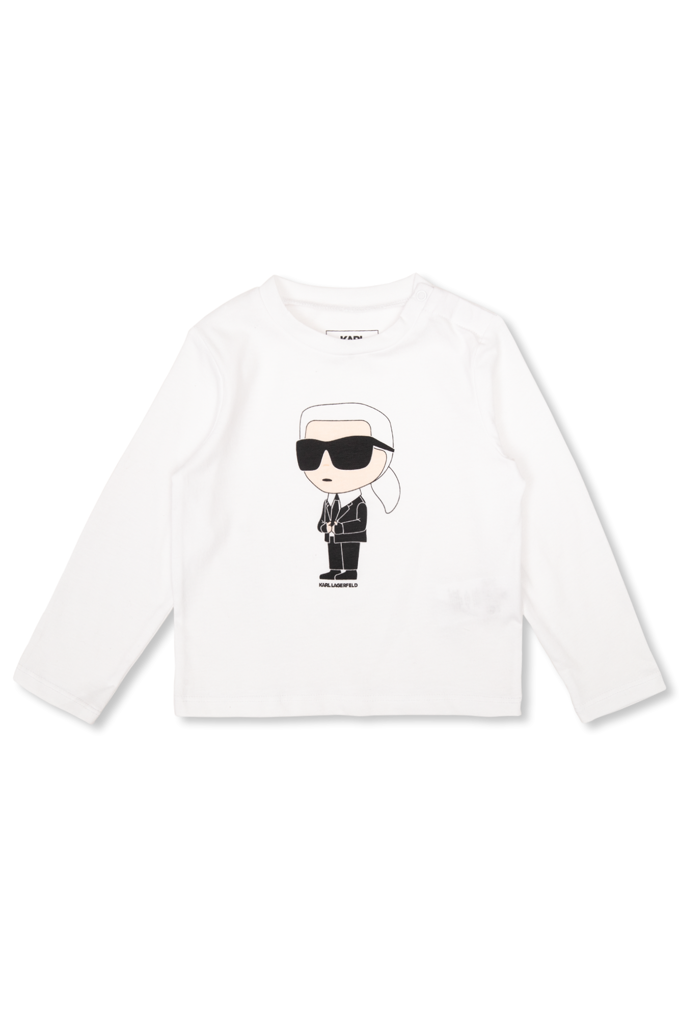 Black T-shirt with logo Karl Lagerfeld Kids - Vitkac HK