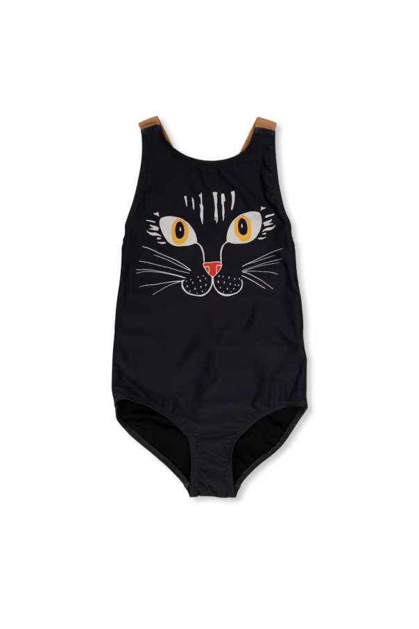 Mini Rodini One-piece swimsuit with cat motif