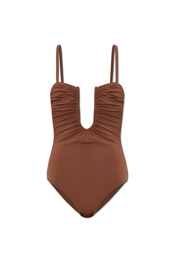 'Arced Ruched' one-piece swimsuit od Christopher Esber