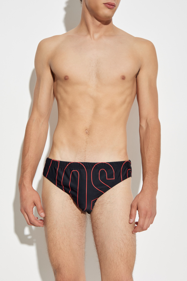 Moschino Slipy kąpielowe z logo