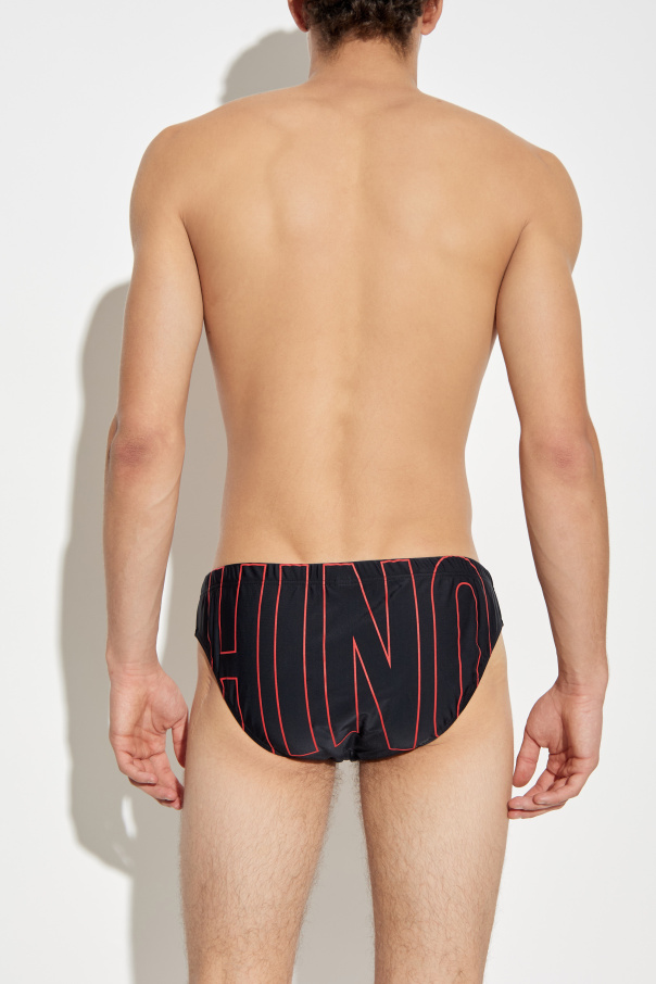 Moschino Slipy kąpielowe z logo