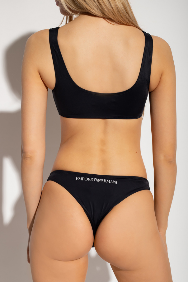 Emporio Swetry armani Bikini with logo print