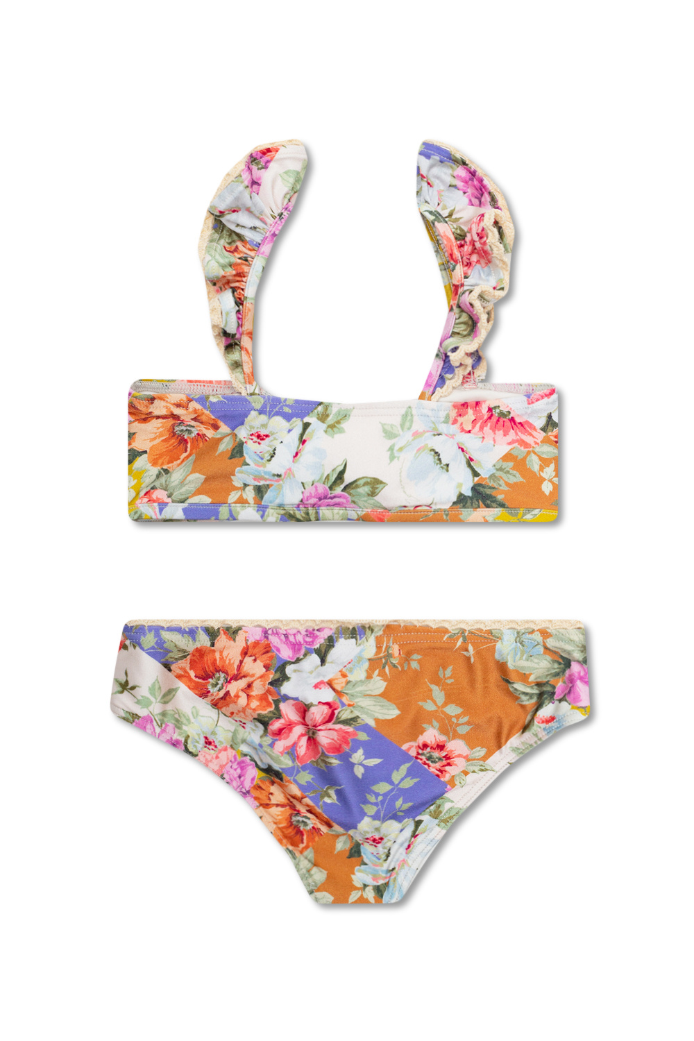 Zimmermann Kids Bikini with floral print