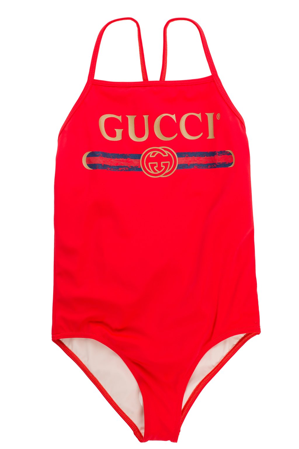 gucci red swimsuit