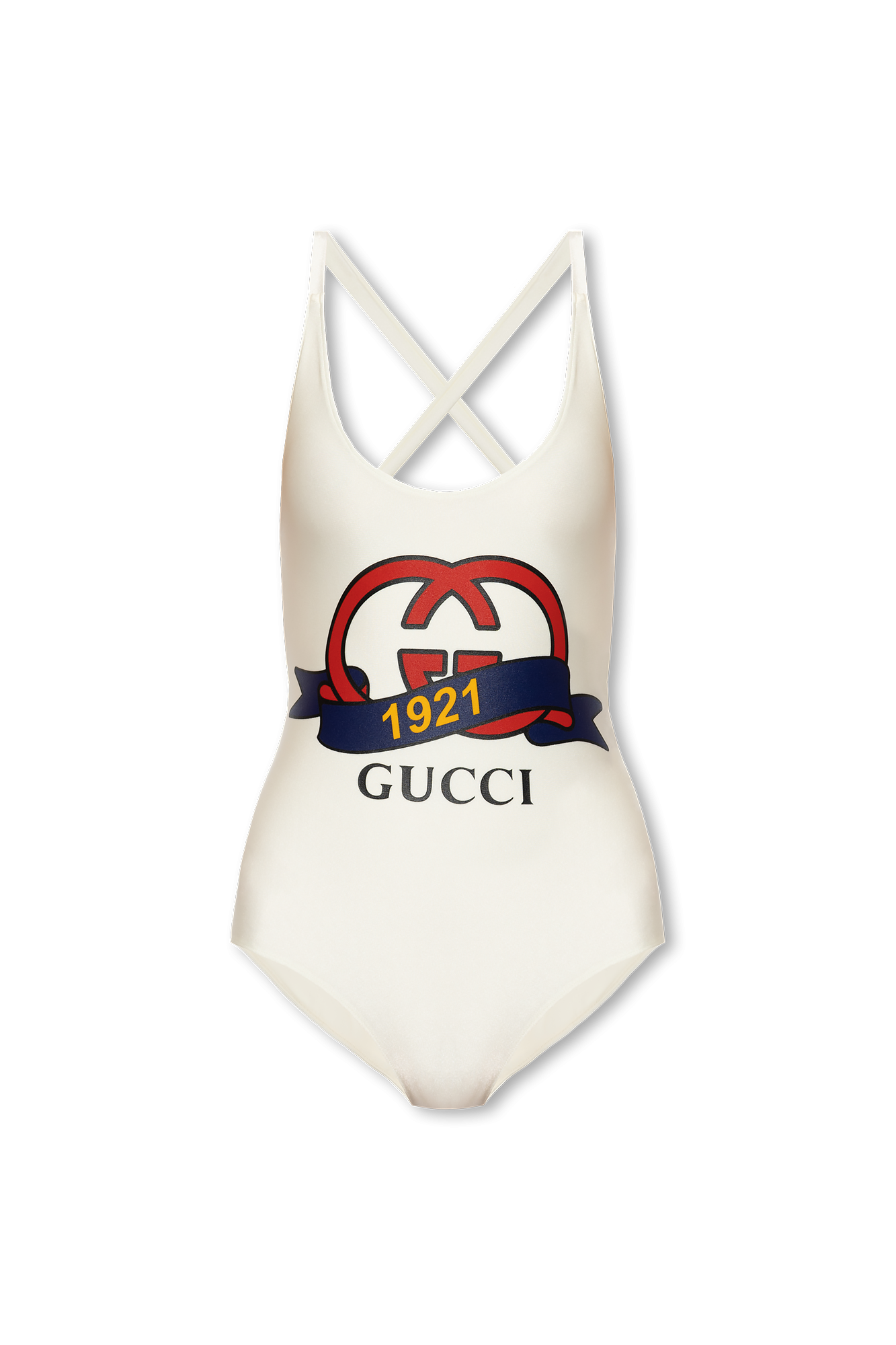 Cream One-piece swimsuit Gucci - Vitkac GB